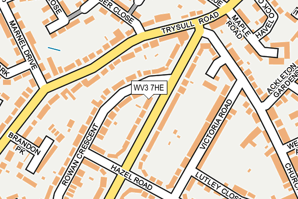 WV3 7HE map - OS OpenMap – Local (Ordnance Survey)