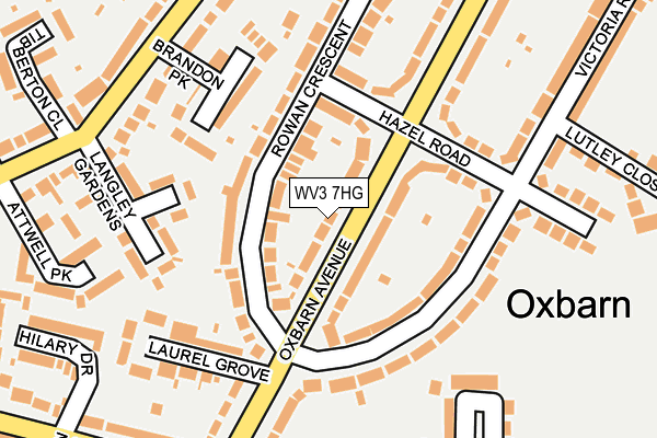 WV3 7HG map - OS OpenMap – Local (Ordnance Survey)