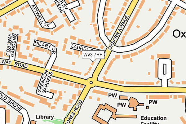 WV3 7HH map - OS OpenMap – Local (Ordnance Survey)