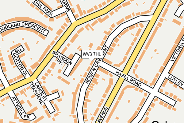 WV3 7HL map - OS OpenMap – Local (Ordnance Survey)