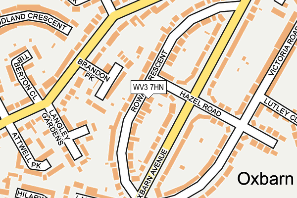 WV3 7HN map - OS OpenMap – Local (Ordnance Survey)