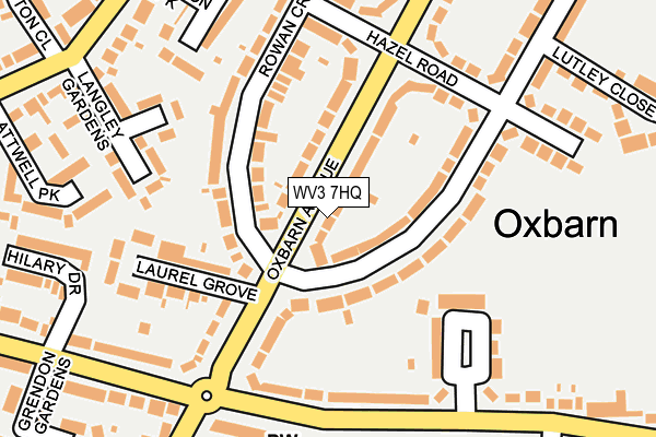 WV3 7HQ map - OS OpenMap – Local (Ordnance Survey)