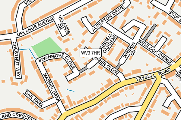 WV3 7HR map - OS OpenMap – Local (Ordnance Survey)