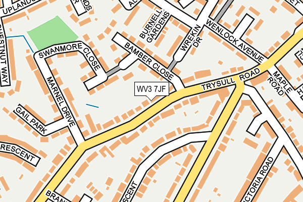 WV3 7JF map - OS OpenMap – Local (Ordnance Survey)