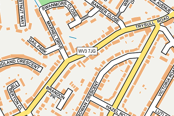 WV3 7JG map - OS OpenMap – Local (Ordnance Survey)
