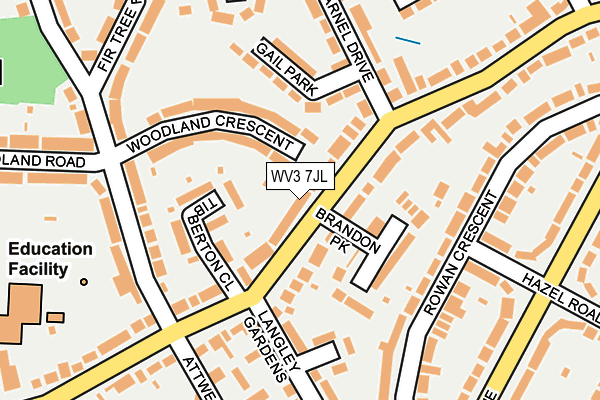 WV3 7JL map - OS OpenMap – Local (Ordnance Survey)