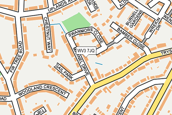 WV3 7JQ map - OS OpenMap – Local (Ordnance Survey)