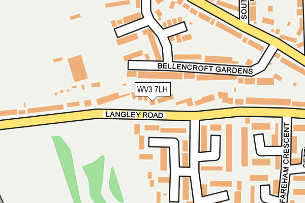 WV3 7LH map - OS OpenMap – Local (Ordnance Survey)