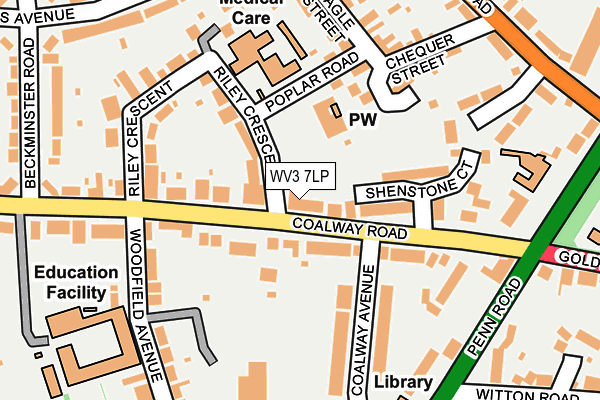 WV3 7LP map - OS OpenMap – Local (Ordnance Survey)