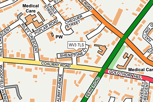 WV3 7LS map - OS OpenMap – Local (Ordnance Survey)