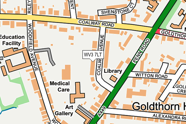 WV3 7LT map - OS OpenMap – Local (Ordnance Survey)