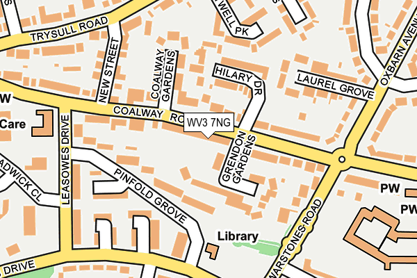 WV3 7NG map - OS OpenMap – Local (Ordnance Survey)