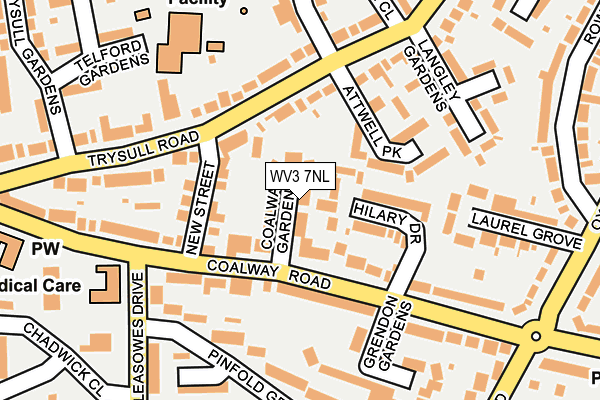 WV3 7NL map - OS OpenMap – Local (Ordnance Survey)