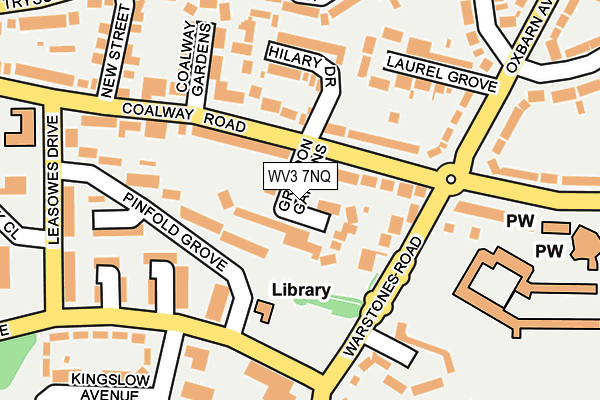 WV3 7NQ map - OS OpenMap – Local (Ordnance Survey)