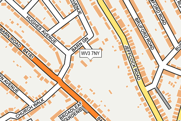 WV3 7NY map - OS OpenMap – Local (Ordnance Survey)