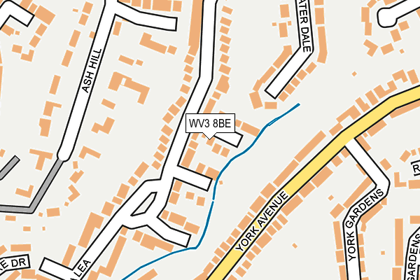 WV3 8BE map - OS OpenMap – Local (Ordnance Survey)