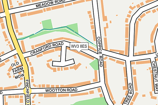 WV3 8ES map - OS OpenMap – Local (Ordnance Survey)