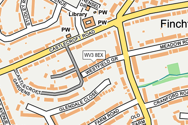 WV3 8EX map - OS OpenMap – Local (Ordnance Survey)