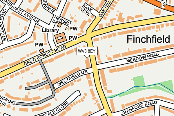 WV3 8EY map - OS OpenMap – Local (Ordnance Survey)