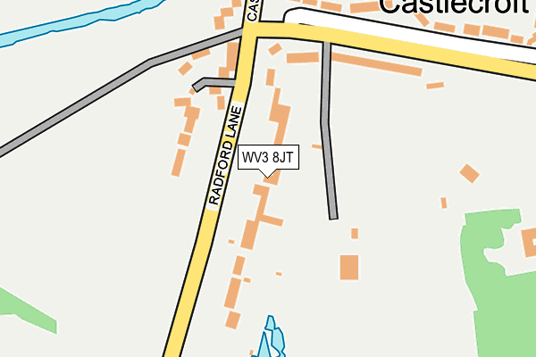 WV3 8JT map - OS OpenMap – Local (Ordnance Survey)