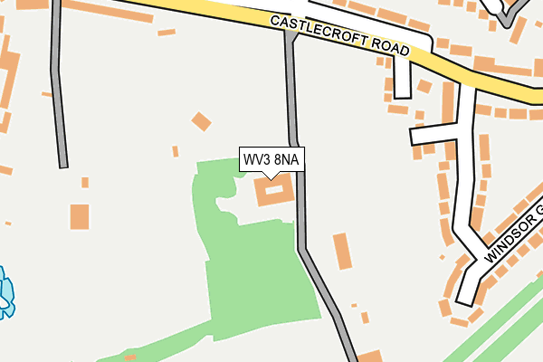 WV3 8NA map - OS OpenMap – Local (Ordnance Survey)