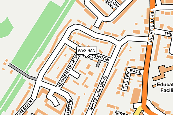 WV3 9AN map - OS OpenMap – Local (Ordnance Survey)