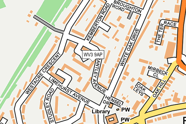 WV3 9AP map - OS OpenMap – Local (Ordnance Survey)
