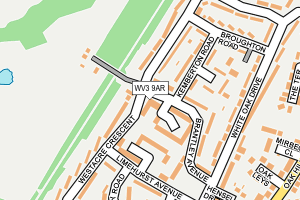 WV3 9AR map - OS OpenMap – Local (Ordnance Survey)