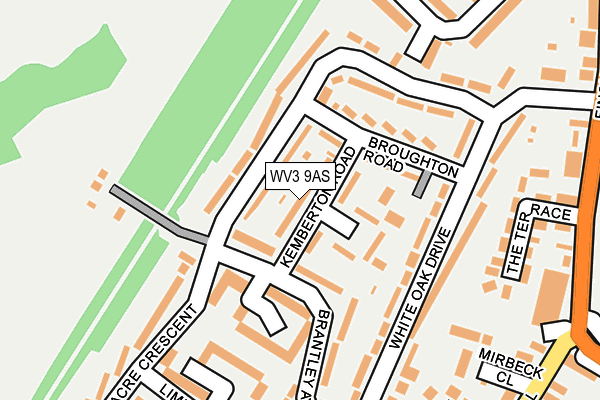 WV3 9AS map - OS OpenMap – Local (Ordnance Survey)