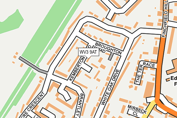 WV3 9AT map - OS OpenMap – Local (Ordnance Survey)