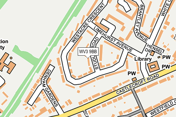 WV3 9BB map - OS OpenMap – Local (Ordnance Survey)