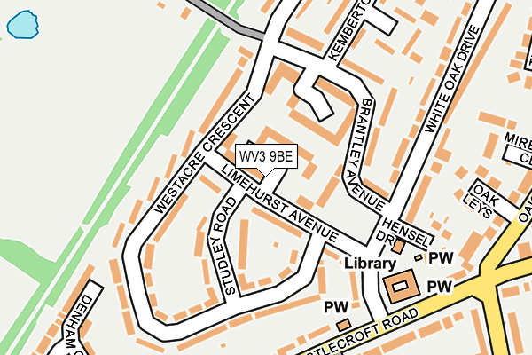 WV3 9BE map - OS OpenMap – Local (Ordnance Survey)