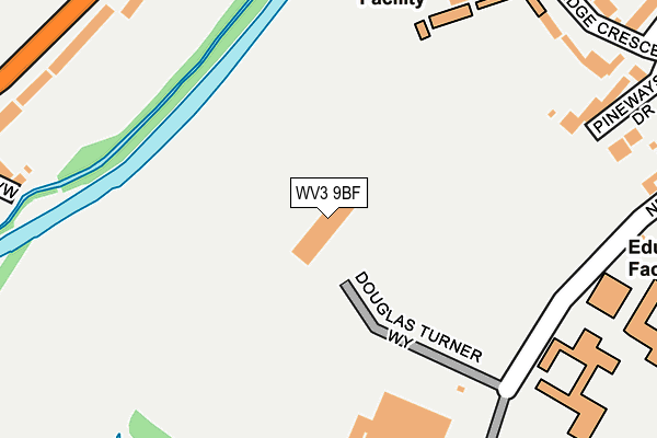 WV3 9BF map - OS OpenMap – Local (Ordnance Survey)