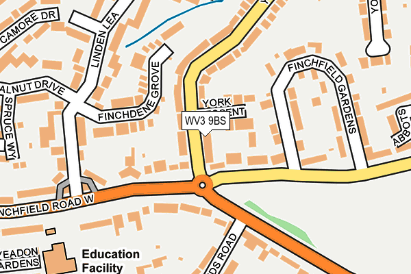 WV3 9BS map - OS OpenMap – Local (Ordnance Survey)