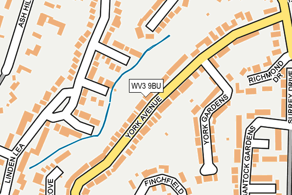 WV3 9BU map - OS OpenMap – Local (Ordnance Survey)
