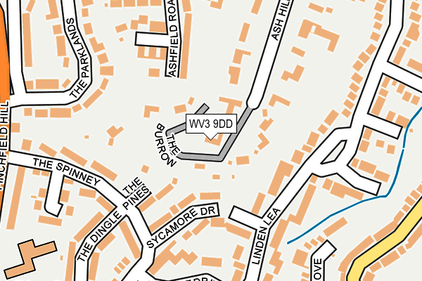 WV3 9DD map - OS OpenMap – Local (Ordnance Survey)