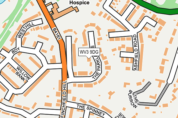 WV3 9DG map - OS OpenMap – Local (Ordnance Survey)