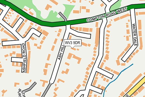 WV3 9DR map - OS OpenMap – Local (Ordnance Survey)