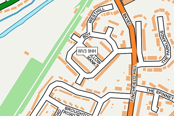 WV3 9HH map - OS OpenMap – Local (Ordnance Survey)