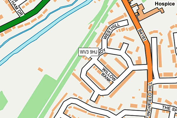 WV3 9HJ map - OS OpenMap – Local (Ordnance Survey)