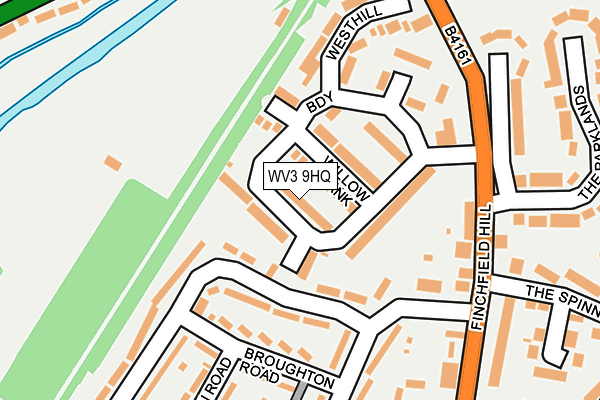 WV3 9HQ map - OS OpenMap – Local (Ordnance Survey)