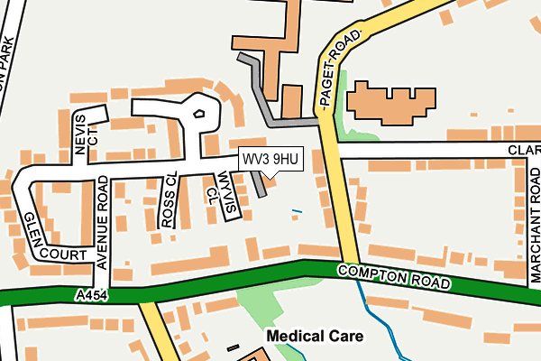 WV3 9HU map - OS OpenMap – Local (Ordnance Survey)