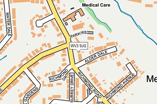 WV3 9JG map - OS OpenMap – Local (Ordnance Survey)