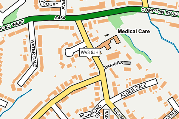 WV3 9JH map - OS OpenMap – Local (Ordnance Survey)
