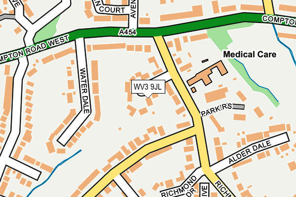 WV3 9JL map - OS OpenMap – Local (Ordnance Survey)