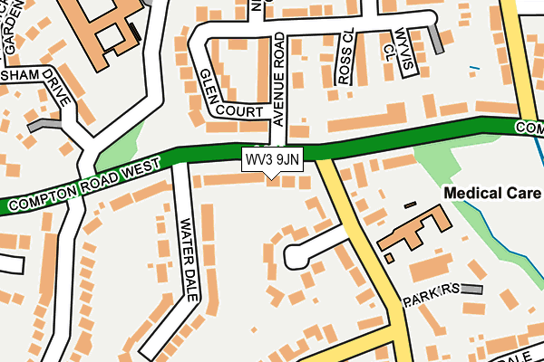 WV3 9JN map - OS OpenMap – Local (Ordnance Survey)