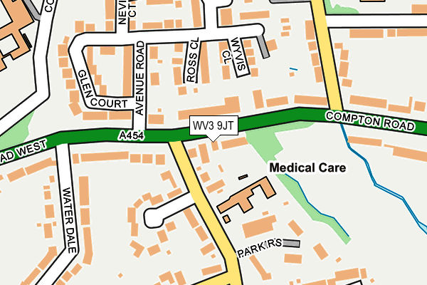 WV3 9JT map - OS OpenMap – Local (Ordnance Survey)