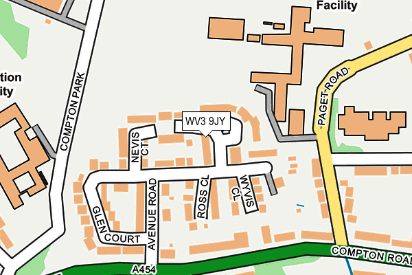 WV3 9JY map - OS OpenMap – Local (Ordnance Survey)