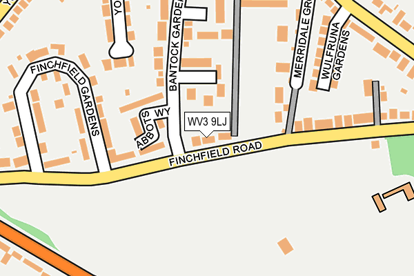 WV3 9LJ map - OS OpenMap – Local (Ordnance Survey)