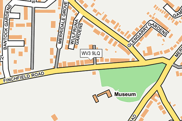 WV3 9LQ map - OS OpenMap – Local (Ordnance Survey)